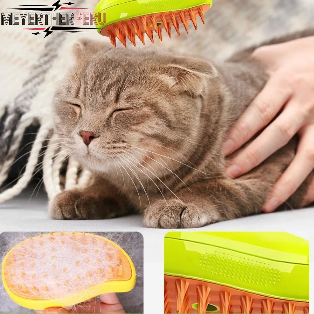 Cepillo de Vapor 3 en 1 para Mascotas